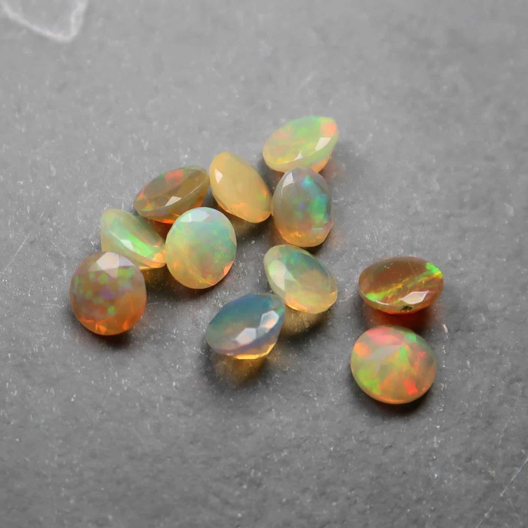 Faceted Ethiopian Welo Opal For Jewellery Making (1)