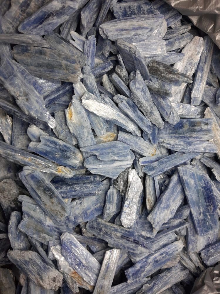 blue kyanite crystal blades