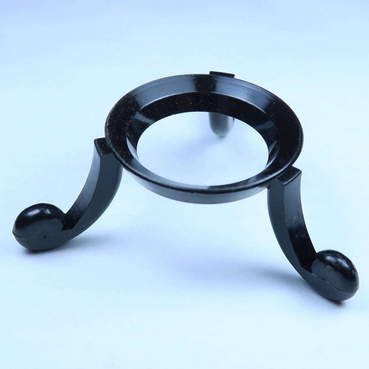 black plastic ring stands for crystal balls and specimens 3