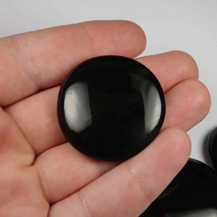 black obsidian palmstones thumbstones (1)