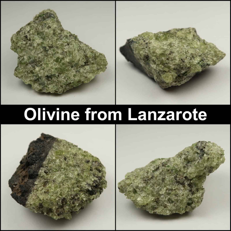 olivine collage from lanzarote