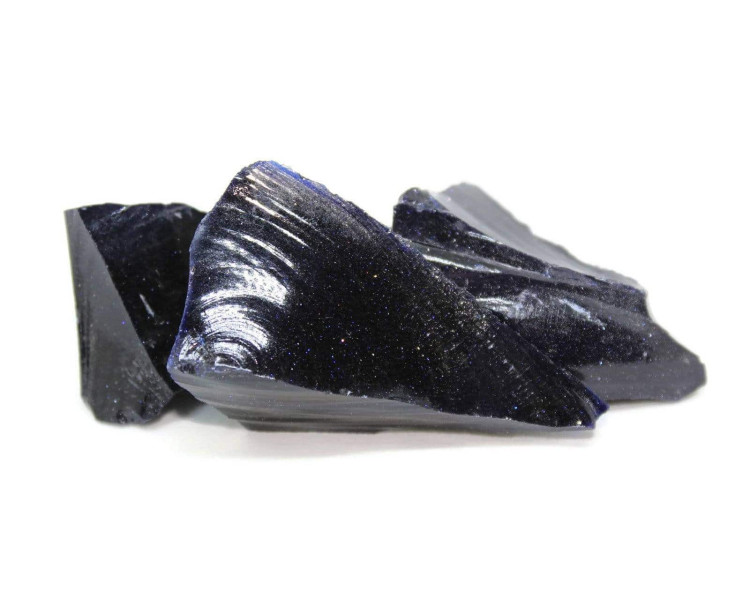 Rough Blue Goldstone for Lapidary