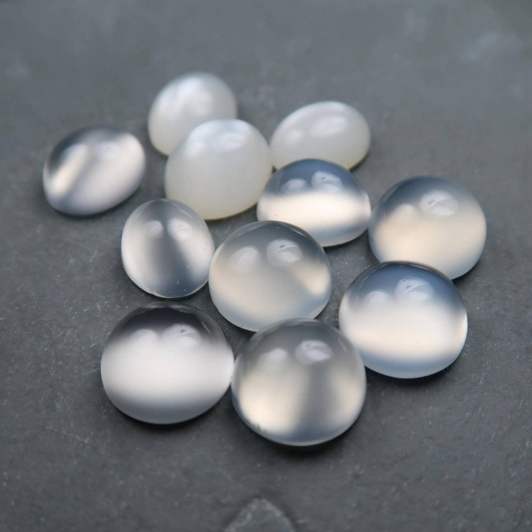 White Moonstone Cabochons For Jewellery Making