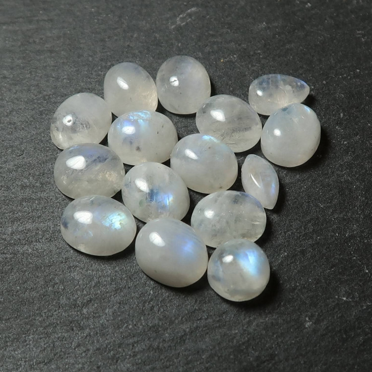 Rainbow Moonstone Cabochons for jewellery making