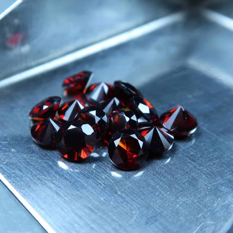 Faceted Garnet For Jewellery Making 3