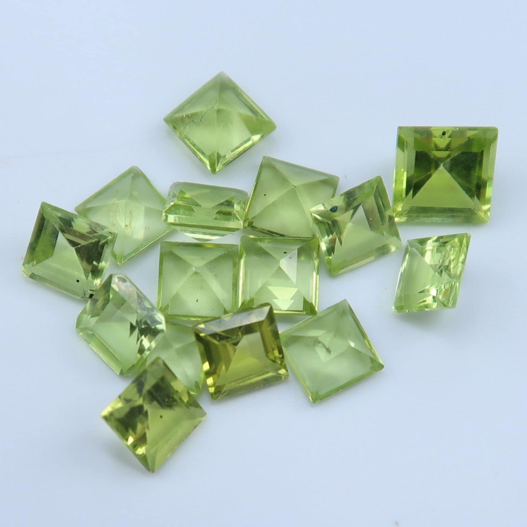 faceted green peridot for jewellery making 2