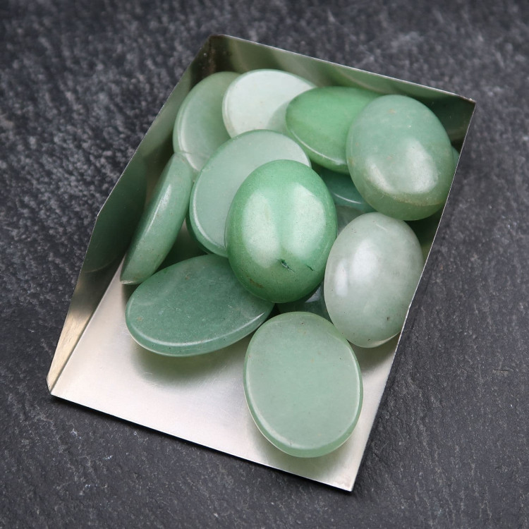 green aventurine cabochons for jewellery making 2