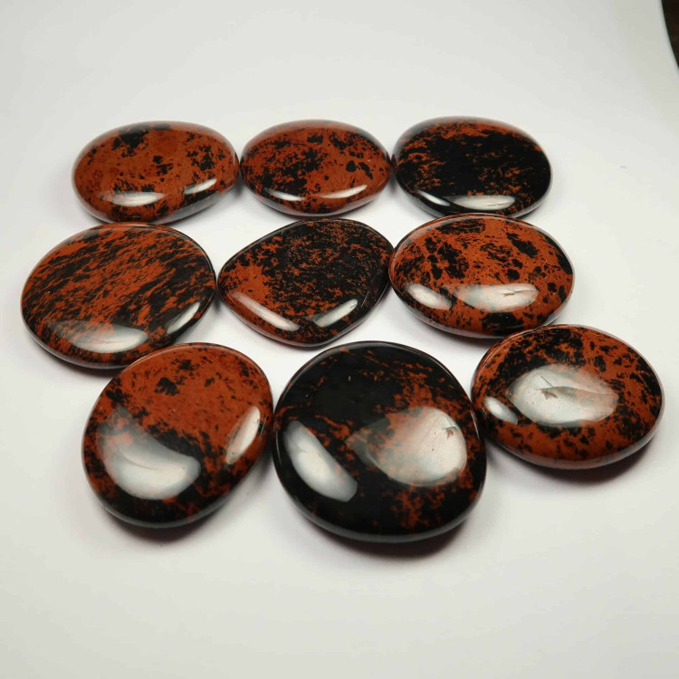 mahogany obsidian palmstones thumbstones 3