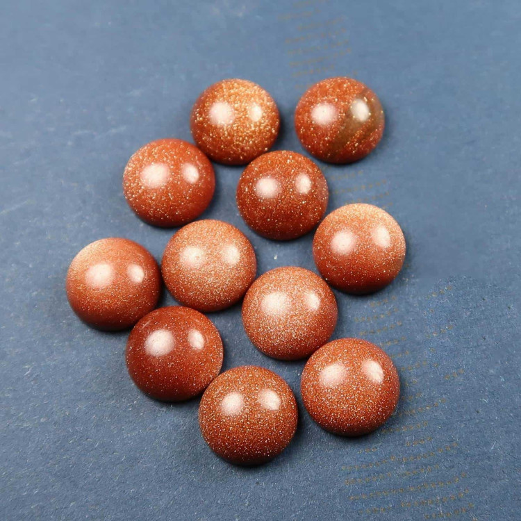 red goldstone cabochons for jewellery making 4