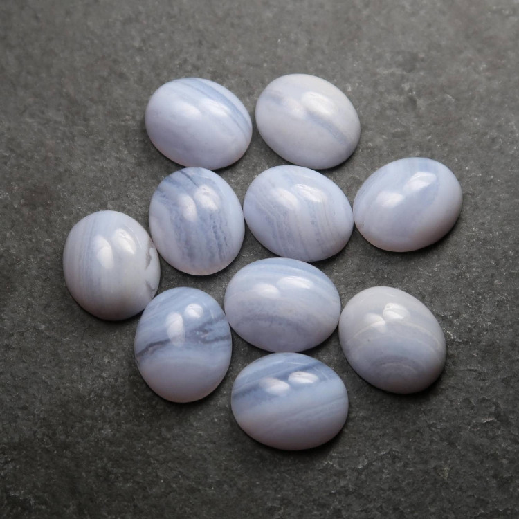 Blue Lace Agate Cabochons For Jewellery Making (2)