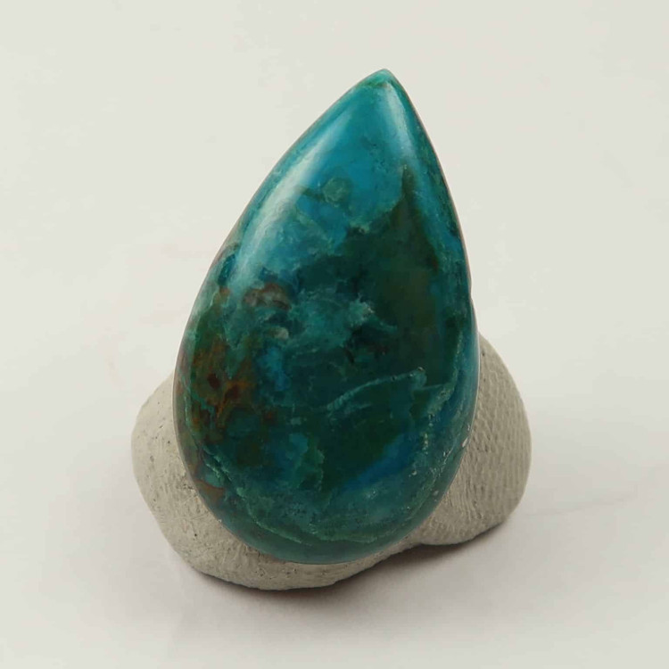 chrysocolla freeform cabochons for jewellery making (9)