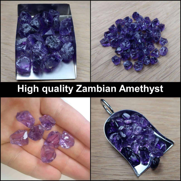 high quality amethyst from zambia collage