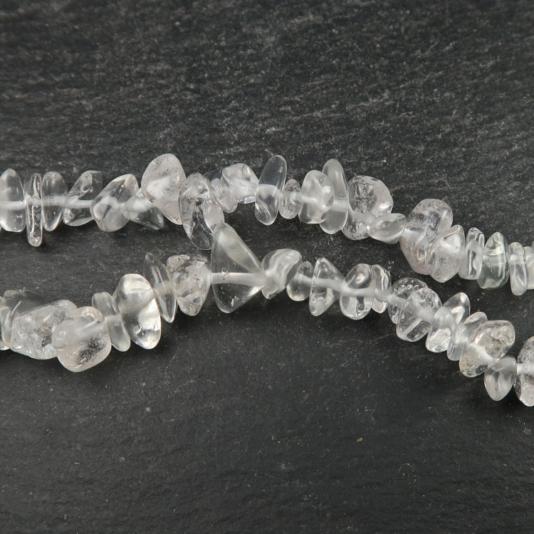 clear quartz chip bead strands for jewellery making