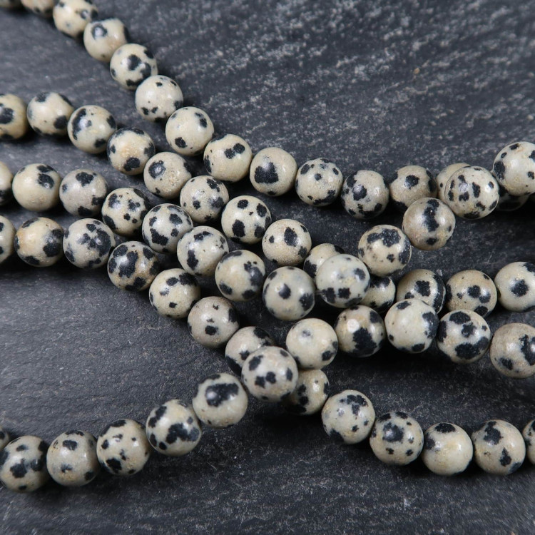 dalmatian stone bead strands for jewellery making 2