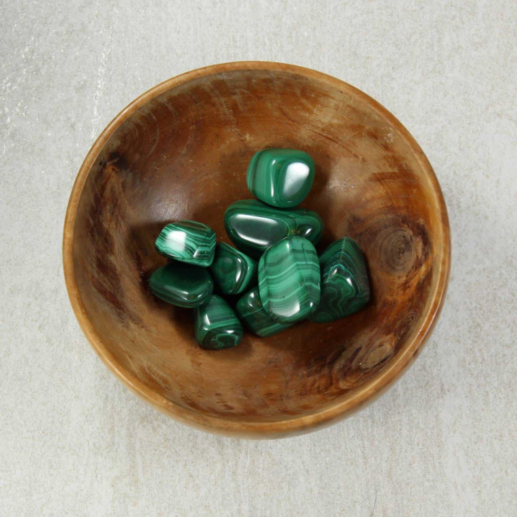 Malachite Tumblestones - Tumbled Malachite pieces