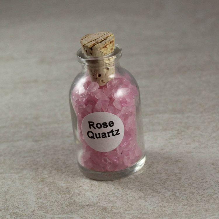 Rose Quartz Gemstone Bottles