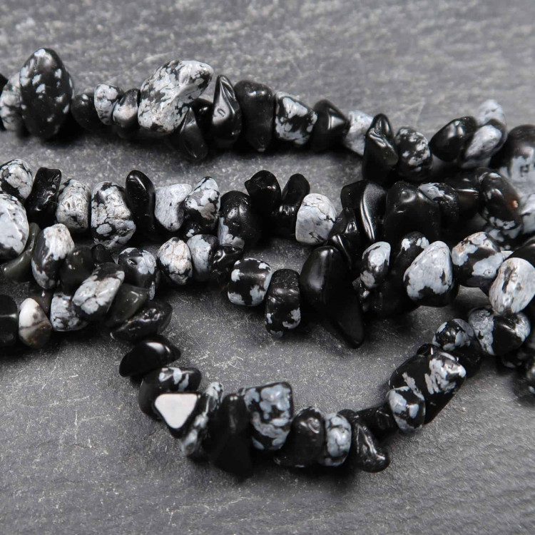 snowflake obsidian bead strands for jewellery making 2