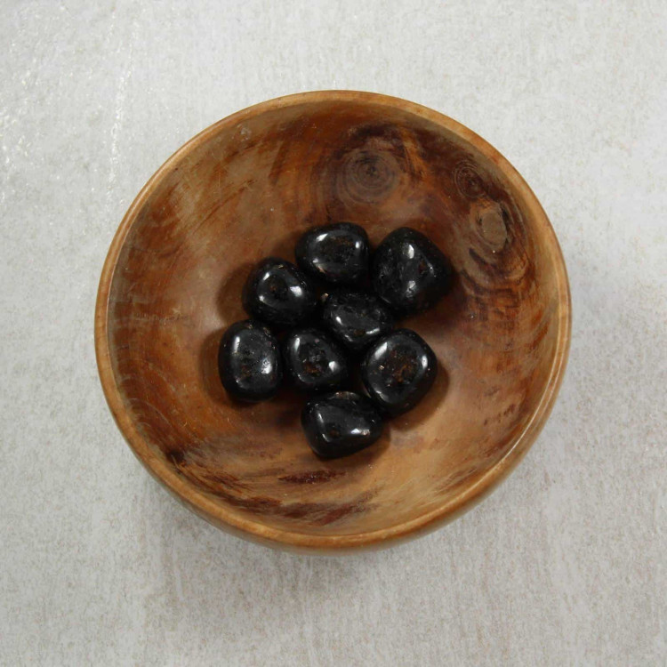 Black Nuummite Tumblestones