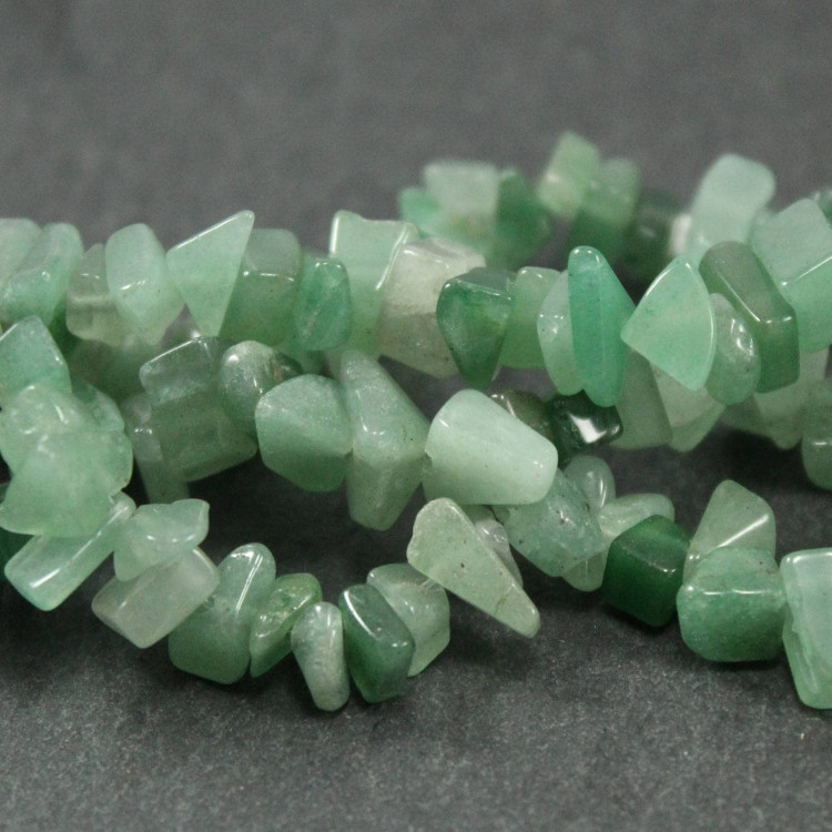 Tumbled Green Aventurine Chip Beads