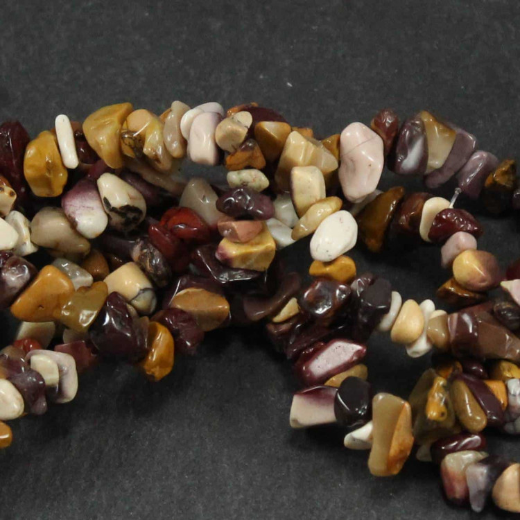 Tumbled Mookaite Chip Beads