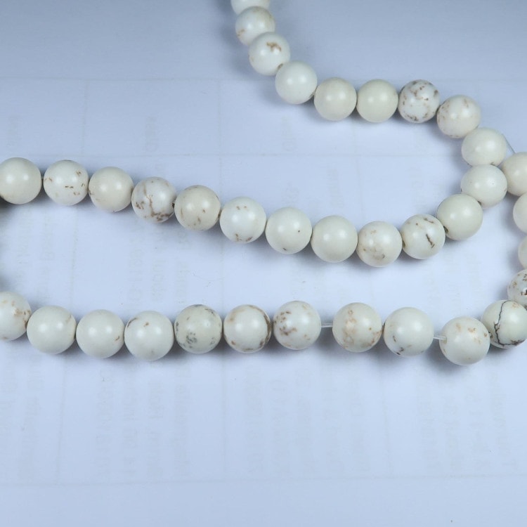 white howlite bead strands for jewellery making 2