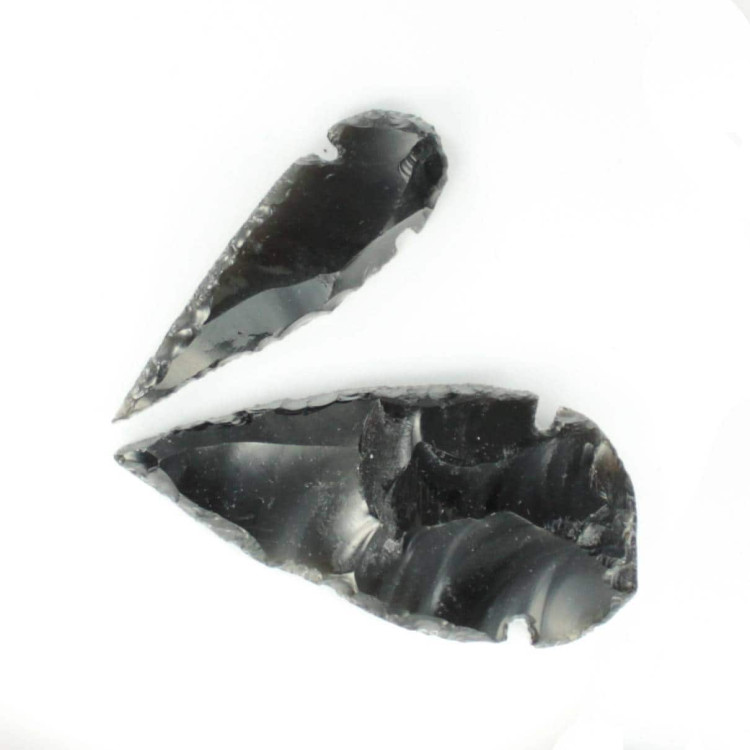 Black Obsidian Arrowhead Carving 9892