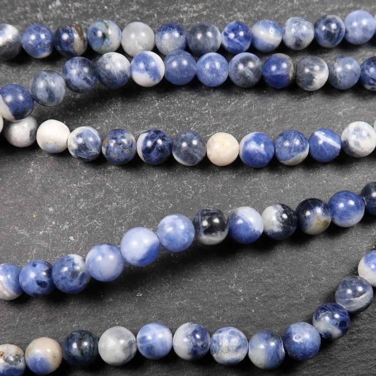 blue sodalite bead strands for jewellery making 2