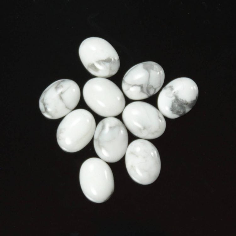 oval howlite cabochons 0042