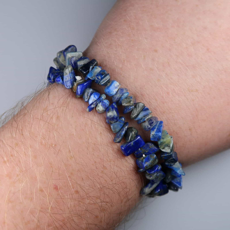 lapis lazuli chip bead bracelets 4