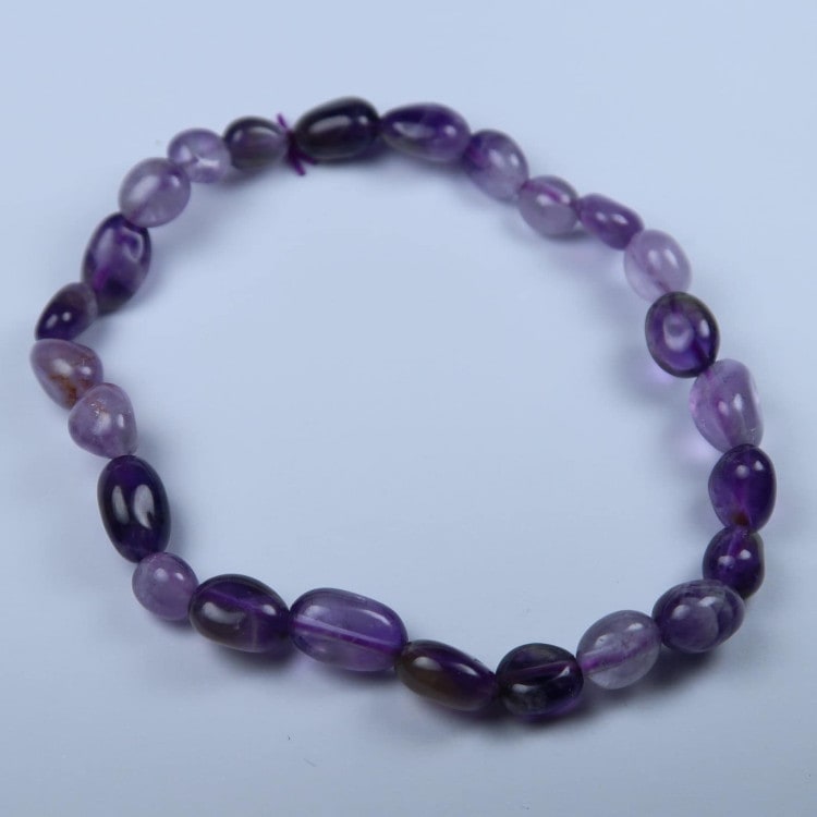 purple amethyst beaded bracelets