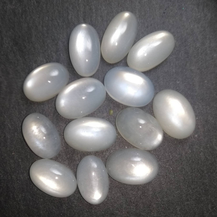 White Moonstone cabochons for jewellery making