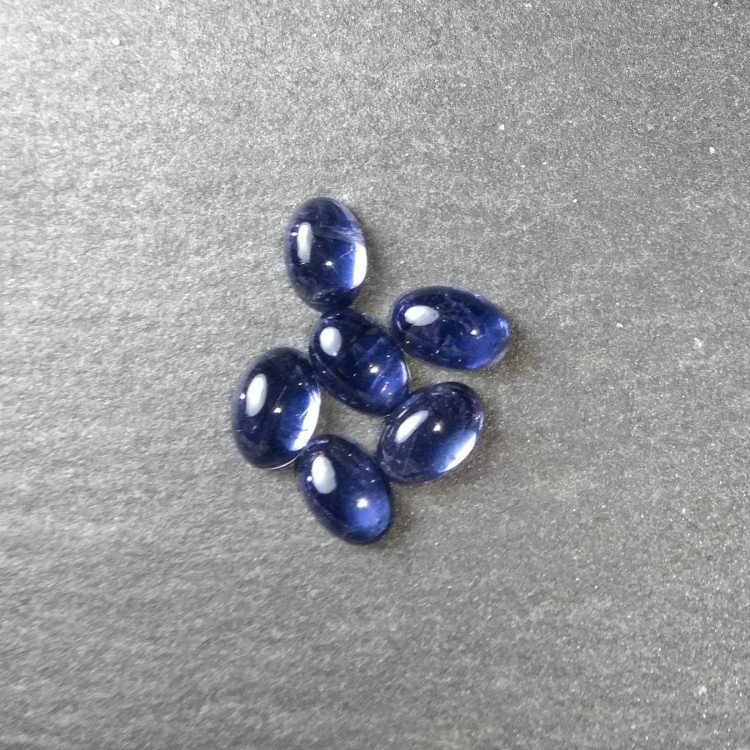 Iolite cabochons for jewellery making