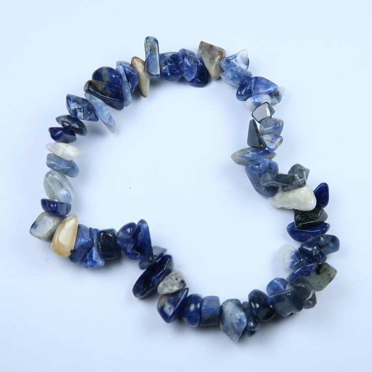blue sodalite chip bead bracelets 3