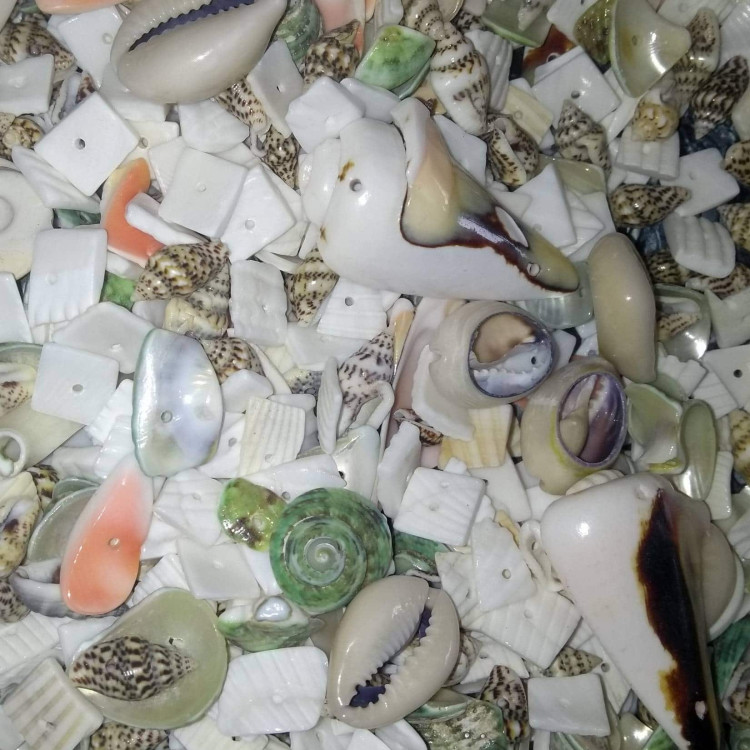 Shell bead mixes for jewellery making