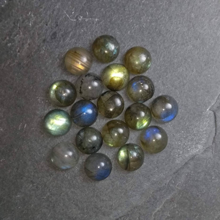 Labradorite cabochons for jewellers