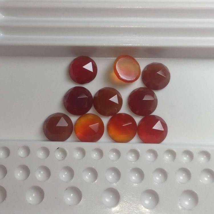 Rose Cut Carnelian cabochons for jewellery making 112557