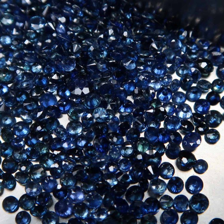 mixed blue faceted sapphires 3