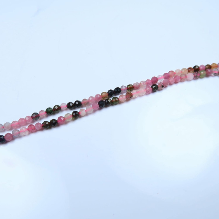 faceted tourmaline bead strands for jewellery making