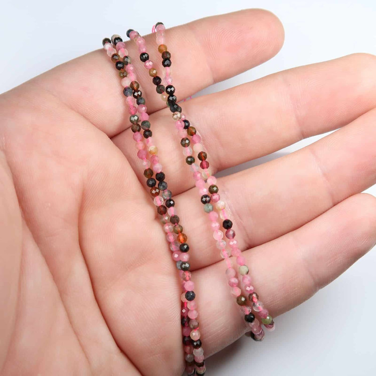 faceted tourmaline bead strands for jewellery making 2