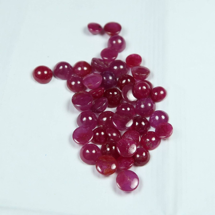 Ruby Cabochons for Jewellery Making