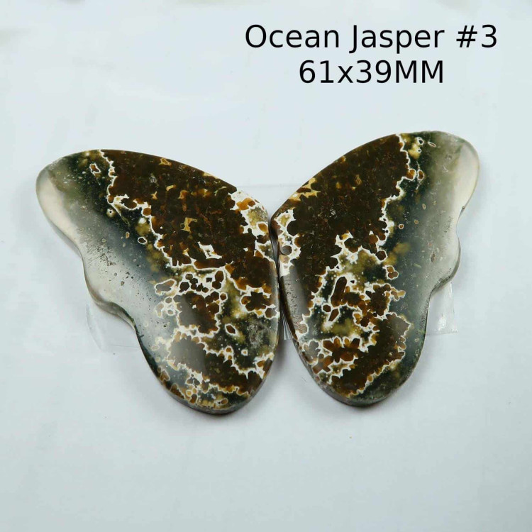 Ocean Jasper Butterfly Cabochons #3