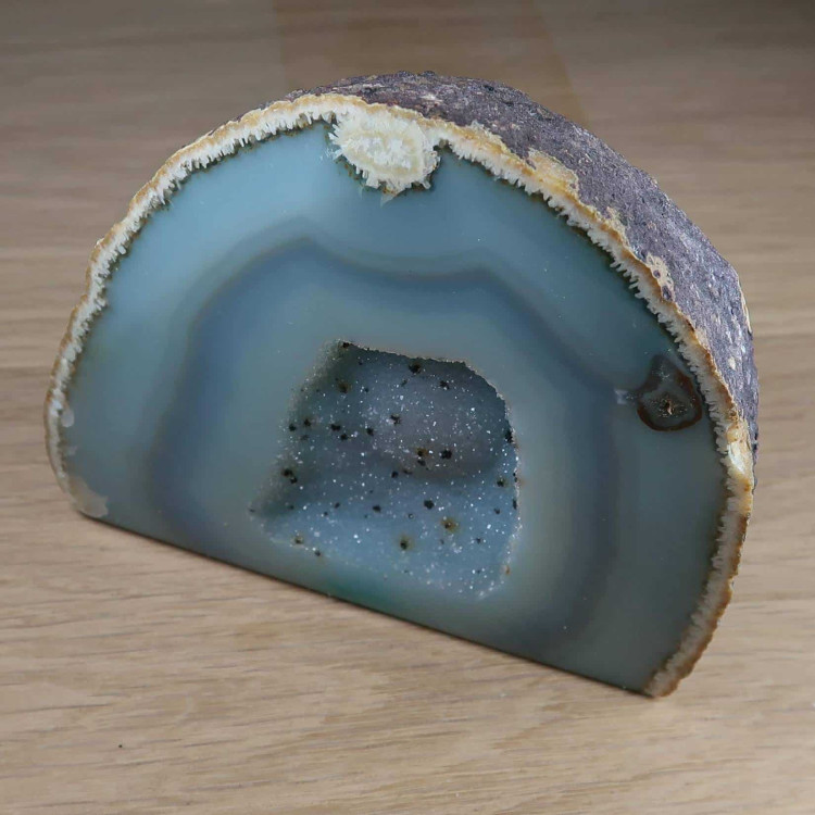 Blue Agate Geode Dyed (3)