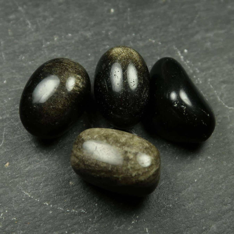 Gold Sheen Obsidian Tumblestones