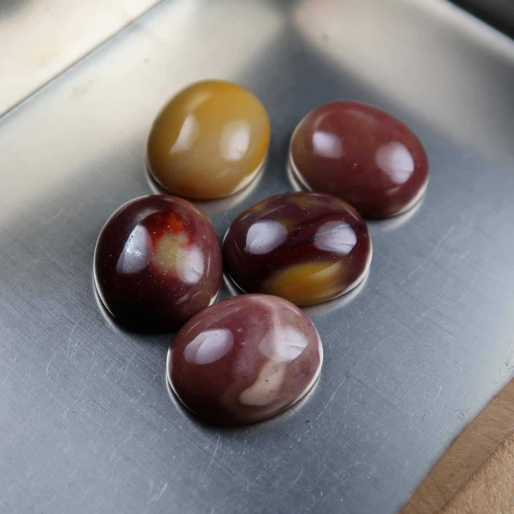 Mookaite cabochons for jewellery making