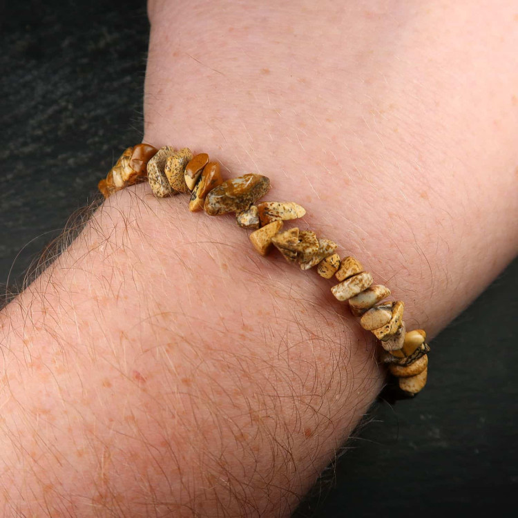 picture stone chip bead bracelets 3