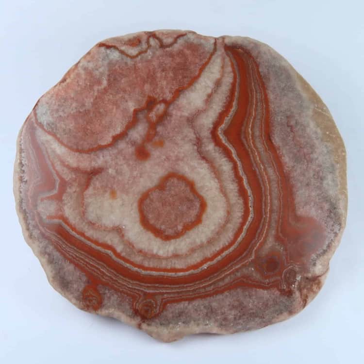 pink and red dulcote agate slices