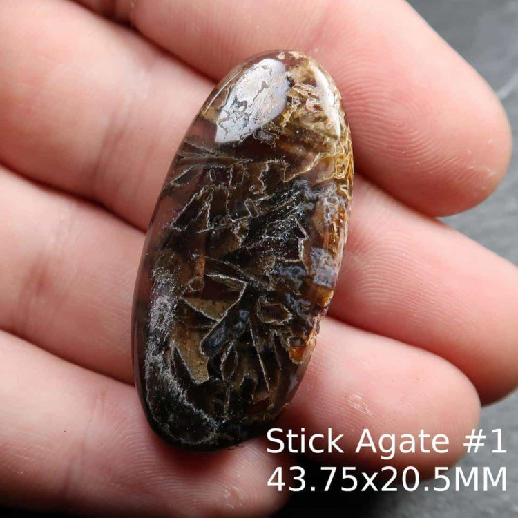Stick Agate cabochons for jewellery makers