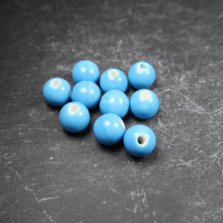 Blue Ceramic Beads (1)