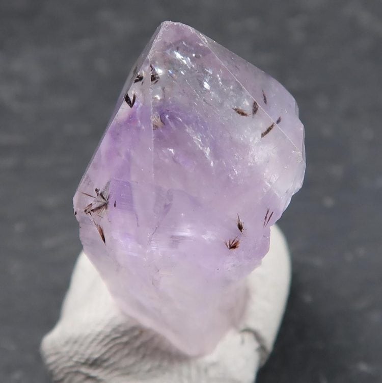 amethyst point with goethite inclusions 4
