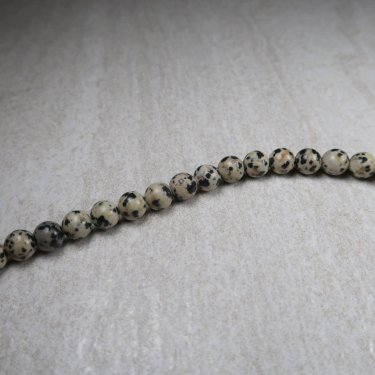 Dalmatian Jasper Beads For Jewellery Making (6)
